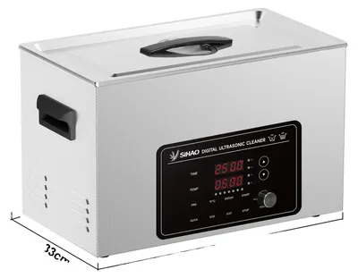 Productafbeelding van Ultrasoon reinigingsapparaat, 40 kHz frequentie, digitale verwarmingstimer, 22 liter