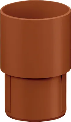 Produktbild von INEFA Fallrohr Verbinder, PVC DN100 / 100mm Braun Ablaufrohrverbinder Dachrinnenzubehör, einfache Steckmontage,  Germany