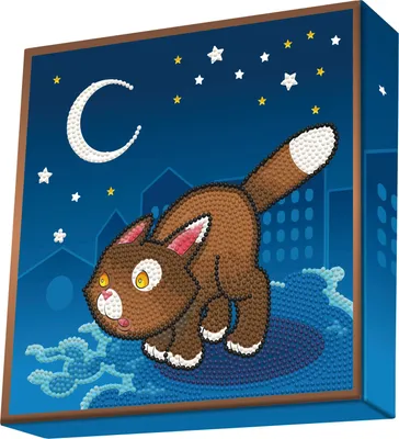 Produktbild von Diamond Dotz Diamond Painting Set - Fearless Cat - Katzenbild Bastelset