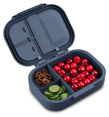 Produktbild von Schmatzfatz Bunko Lunchbox für Kinder – Bento-Box mit herausnehmbarem 3-Fächer-Einsatz, BPA-freies Tritan, luftdicht verschließbar und spülmaschinenfest, für Schule, Kindergarten und unterwegs, Design auch für Erwachsene