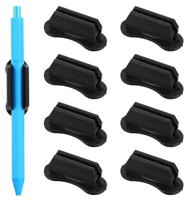 Produktbild von Set mit 8 selbstklebenden Stiftclips für Schreibtisch-Organizer