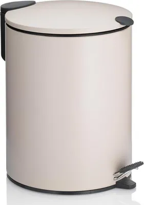 Produktbild von 5L Beige Badkamer Pedaalemmer mit Innenseparator und Griff