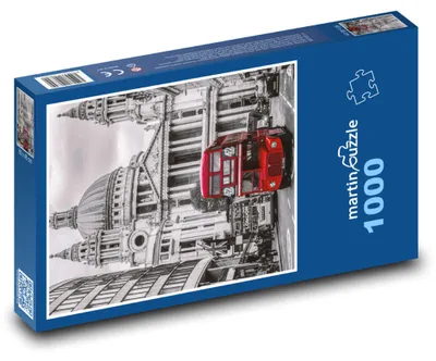Obrázek produktu pro Puzzle 1000 Červený autobus v Londýně - martinpuzzle