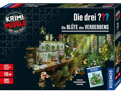 Immagine prodotto di KOSMOS Krimipuzzle Die drei ??? Die Blüte des Verderbens, Krimi Puzzle, Rätsel, Spiel, Kinder, ab 8 Jahren, 684877