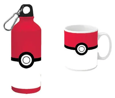 Pokémon Trinkflaschen-Set mit Becher 500 ml