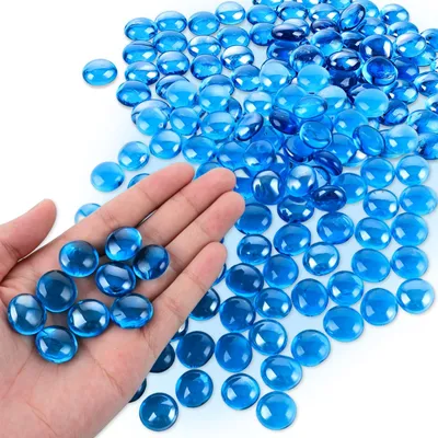Glaskiesel, hellblau, 4 kg, 17-19 mm, für Vase & Deko
