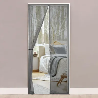 Zdjęcie produktu dla Omgoods - Moskitiera magnetyczna do okien, 105x215 cm - Automatyczne zamykanie, ochrona przed owadami