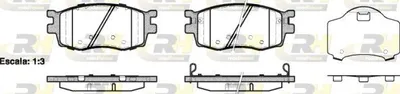 Produktbild von ROADHOUSE Bremsbeläge Satz Vorne Bremsklötze für HYUNDAI i20 (PB, PBT) 21208.02
