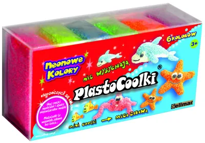 Obrázok produktu pre Masa Plastyczna PlastoCoolki Neonowe Kolory 6 sztuk