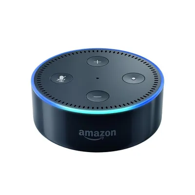 Produktbild von Amazon Echo Dot, Schwarz, 802.11a, 802.11b, 802.11g, Dual-Band (2,4 GHz/5 GHz), Mikro-USB, A2DP, AVRCP, 84 mm