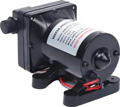 Zdjęcie produktu dla pompa membranowa 12 V, natężenie przepływu 3 GPM, regulowane ciśnienie, UE, 12 V, czarna
