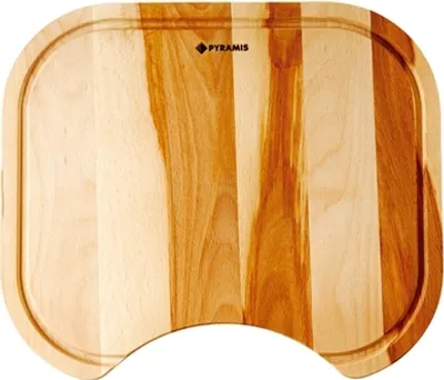 Produktbild von Holzschneidbrett für PYRAMIS Spülen mit Monoblock Becken 34x40 cm / Schneidbrett / Schneidebrett aus Holz / Holzbrett