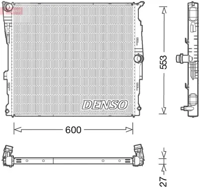 Produktbild von Kühler, Motorkühlung DENSO DRM05008
