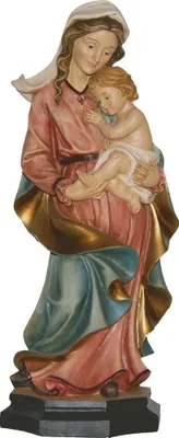 Produktbild von Heilige Madonna Figur 20 cm handbemalt Polyresin Deko Statue