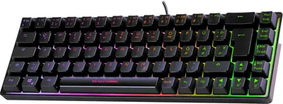 Produktbild von Deltaco DK240 mini 60% Gaming Tastatur semi-transparent (GAM-158-DE)