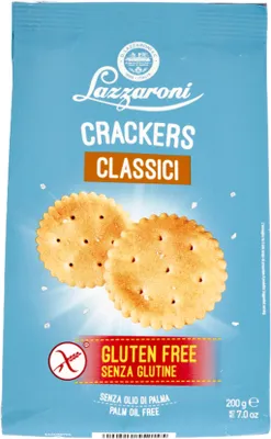Zdjęcie produktu dla Krakersy Crackers Senza Glutine Classici 200g - Lazzaroni