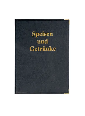 Produktbild von SIGEL SM101 Speisekarten-Mappe, Gummi-Bindung, A5, schwarz