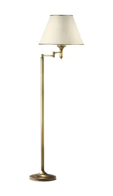 Produktbild von JUPITER CLASSIC Stehleuchte verstellbar E27 Messing Hellbeige Leselampe