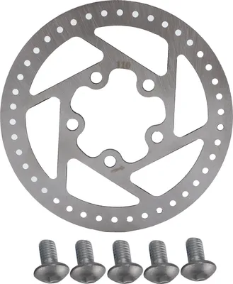 Obrázok produktu pre 110 mm -Fahrradscheibenbremsrotor -Edelstahlradfahrradrotoren mit 5 Schrauben für Xiaomi M365 Elektrischer Roller