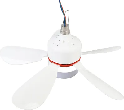 Produktbild von Tragbarer Deckenventilator mit LED-Licht DC 12V abnehmbare Blätter Camping Zelt Fan für Outdoor Indoor Angeln 16,5 Zoll