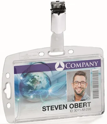 Immagine prodotto di Durable - Badge Durable 8005.19 Business Pass con clip 54x85mm | 25 pezzi