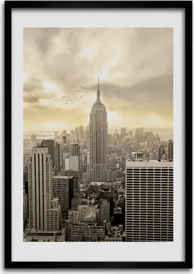 Produktbild von Bild - Bilderrahmen - Foto - 70 cm x 100 cm - MDF - Rahmen - Wandkunst - Manhattan New York