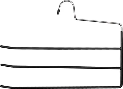 Image de Cintre pour pantalons enduit de PVC LS16BTF, noir