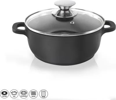 Zdjęcie produktu dla Garnek GRANDE ¤16cm 1,4 L z pokrywką