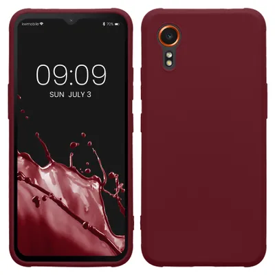 Produktbild von kwmobile Handyhülle für Samsung Galaxy Xcover7 Hülle - TPU Case - Kabelloses Laden - Schutzhülle Cover in Bordeaux Violett