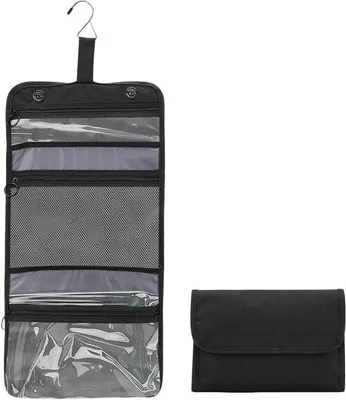Produktbild von Famanu Kulturtasche für Herren - Wasserabweisend, faltbar, große Kapazität, blau