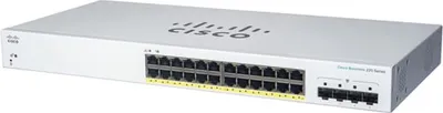 Immagine prodotto di Cisco CBS220-24FP-4G Connessione Ethernet gestita L2 Gigabit Ethernet (10/100/1000), con supporto di alimentazione tramite Ethernet (PoE) Bianco