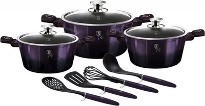 Zdjęcie produktu dla Berlinger Haus zestaw garnków 10 elemenetów Purple 35649