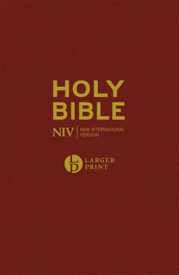 Obrázok produktu pre NIV Larger Print Burgundy Hardback Bible