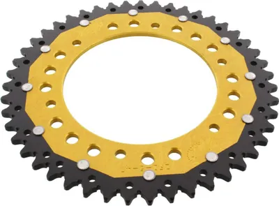 Zdjęcie produktu dla ZF Crown 47 zębów skok 520 czarne złoto podwójne ZFD-5-47-GLD