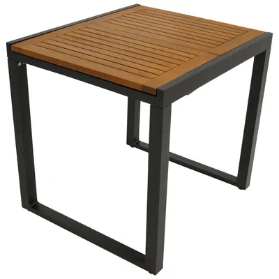 Produktbild von Balkon-Ausziehtisch 120 x 75 x 70 cm Akazie Aluminium Anthrazit