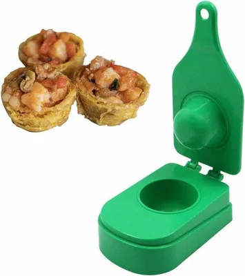 Produktbild von Multifunktioneller Kuchenform - Größe: 1 Stück - grün - für gebackene Hackbällchen - Kuchen- und Dessertform - Pflanzform - Küchenaccessoire.