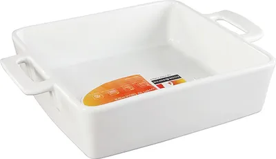 Produktbild von CreaTable Auflaufform quadratisch 24 cm TRUE SCALE aus Steinzeug / Auflaufformen / Backofenform / Ofenform