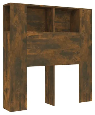 Produktbild von vidaXL Kopfteil mit Ablagen Räuchereiche 100x18,5x102,5 cm