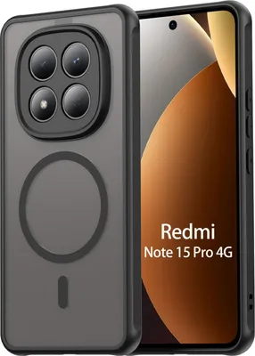 Produktbild von betterfon Matt Case für Xiaomi Redmi Note 15 Pro 4G, Handyhülle, Schutzhülle, Kratzfest, Matt- Schwarz