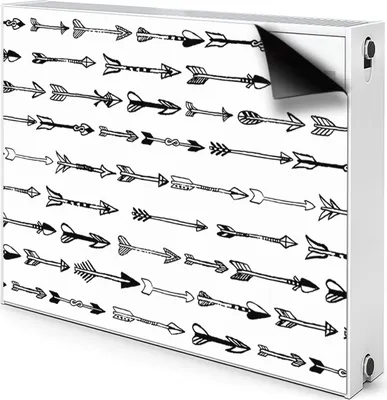 Produktbild von Magnet Heizkörperverkleidung Heizkörper-Abdeckung Heizung Heizkörper 100x60 cm  - Pfeile, geometrisch