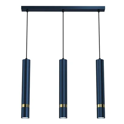 Image de Milagro JOKER lustre lampe à suspension MLP7726 bleu marine / or