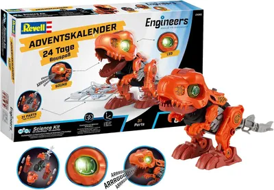Zdjęcie produktu dla Inżynierowie stworzyli elektrycznego T-Rexa jako element kalendarza adwentowego