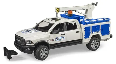 Zdjęcie produktu dla BRUDER RAM 2500 Service Truck, Pojazd, 4 lat(a), Kopolimer akrylonitrylo-butadieno-styrenowy (ABS), Czarny, Niebieski, Biały