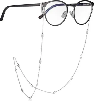 Produktbild von SILBERKETTEN STORE Brillenkette No. 7, Ankerkette 1,4mm mit Oliven - 925 Silber - 85.0