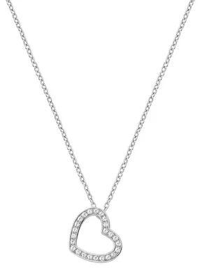 Produktbild von AMEN CLHE2 Damen Collier Herz Love 925 Silber weiß 43 cm