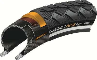 Image de Continental Contact Plus - Bande pour vélo de ville 28x1.60 - Bande à fils - Noir