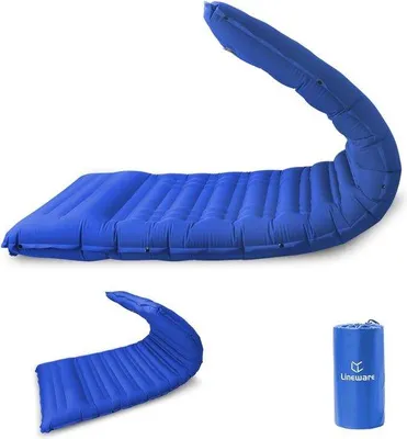 Produktbild von Famanu Campingmatratze 12 cm selbstaufblasend - Blau