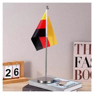 Produktbild von Mini-Flaggenhalter für Tischflaggen - Basis für Flaggenmast aus Edelstahl