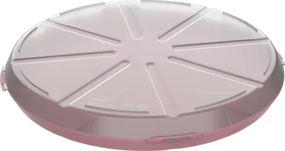 Image de Boîte à pizza 'ToGo' - boîte de rangement sans BPA pour pizza Boîte en plastique réutilisable en matériau recyclable - rouge raffiné/transparent