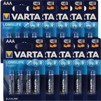 Produktbild von Varta Longlife Power (ehem. High Energy) Micro AAA Batterien 4903 10x 4er Blisterkarte
